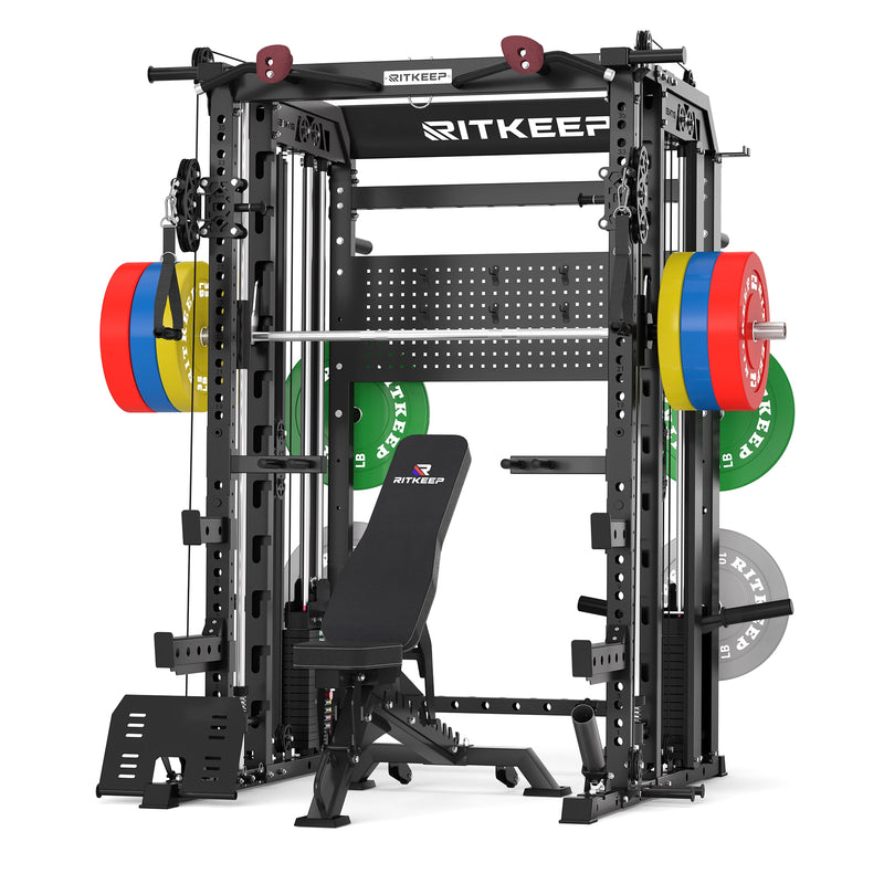 RitKeep Nimitz N1 Counterbalanced All-in-One Smith Machine Package