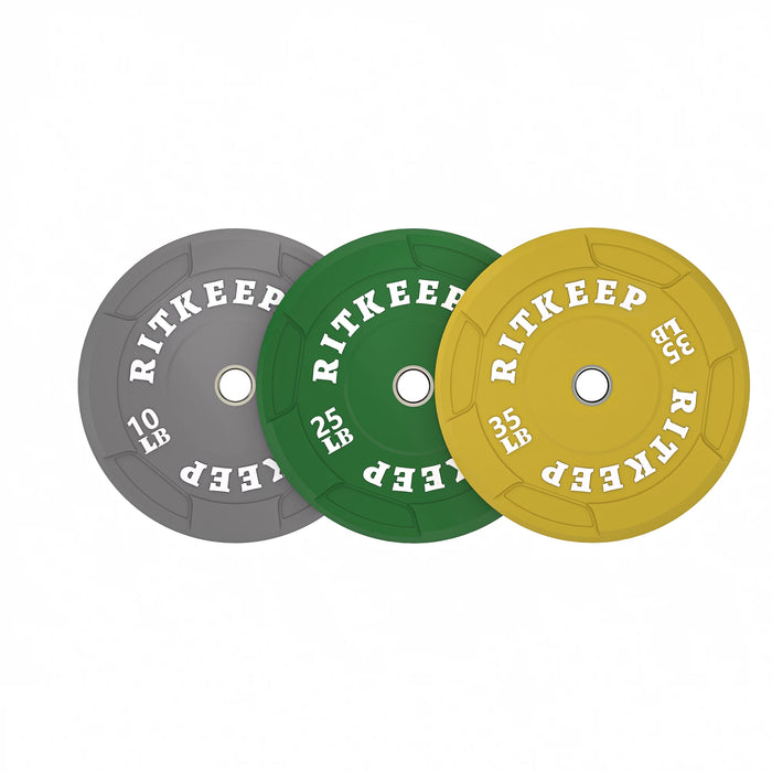 2" Olympic EZ Grip Low Bounce Color Bumper Plates