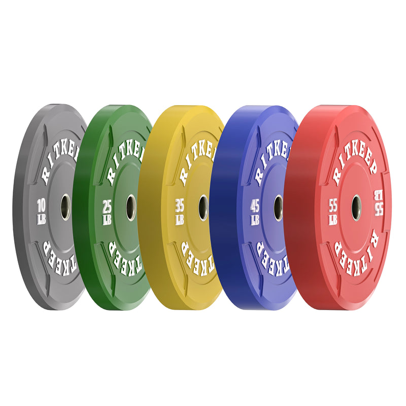 2" Olympic EZ Grip Low Bounce Color Bumper Plates