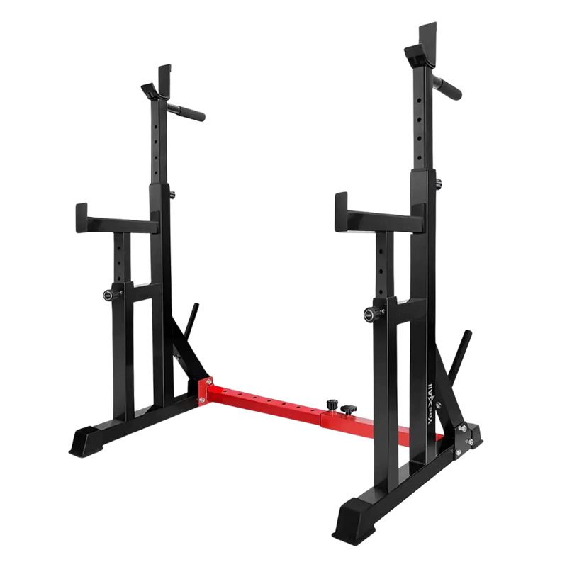 RitKeep MEIZHI Series Multiple Strength Training Barbell Squat Rack in black
