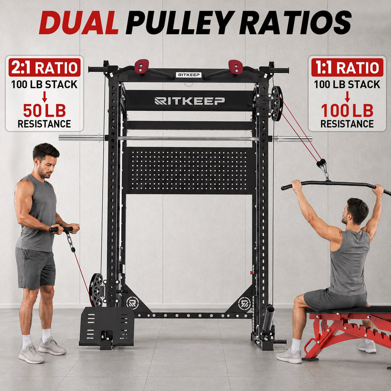RitKeep Nimitz N1 Counterbalanced All-in-One Smith Machine