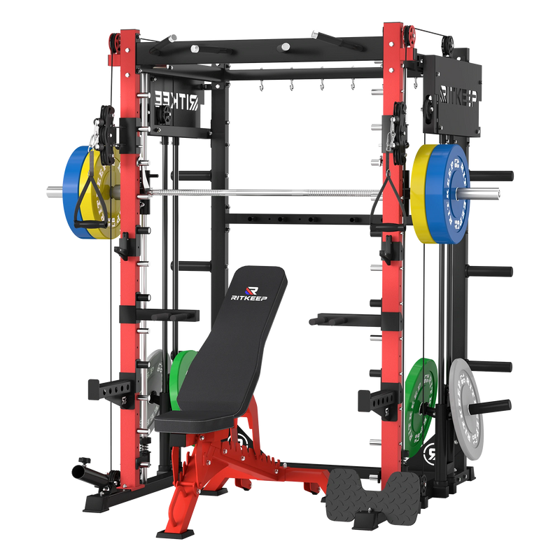 PMAX-4750 Dual Plate Loaded Squat Exercise Machine Gym Equipment Package