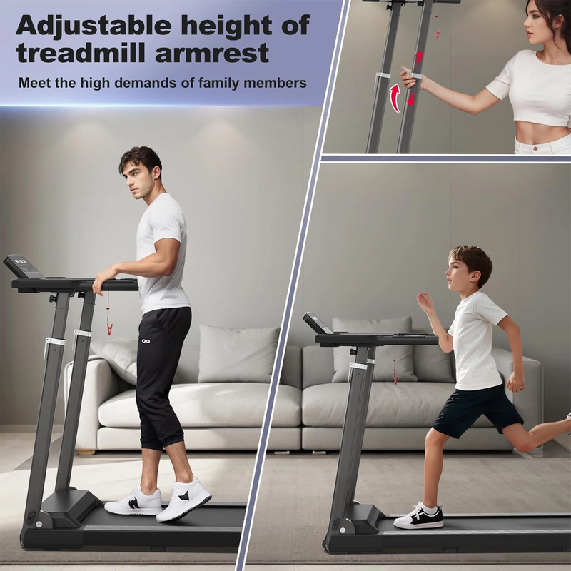 RTFX-1000 Adjustable Height Foldable Treadmill with Desk