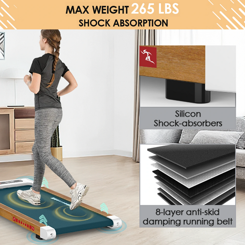 Q20 Walking Pad Treadmill for Home with Shock Absorbing & Remote Control