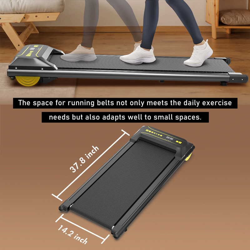 RitKeep Q22 2-IN-1 Under Desk Treadmill with Dual Shock Absorbing & Remote Control