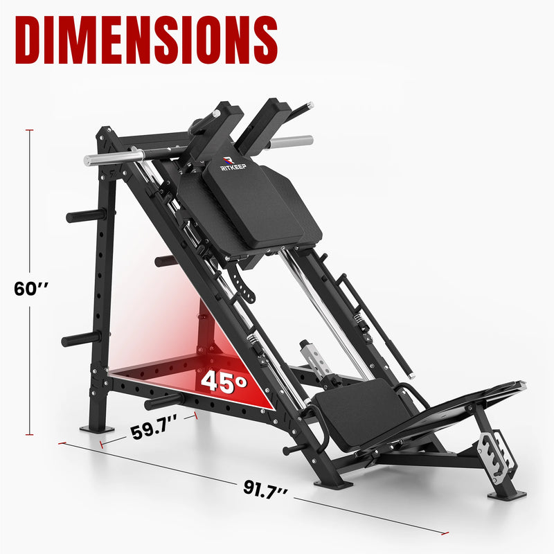 RitKeep Thunderbolt A10 Leg Press Hack Squat Machine