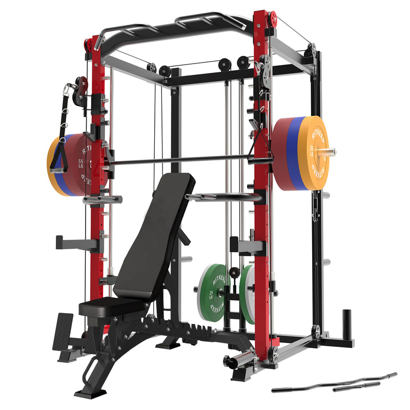 RitKeep PMAX-4550 All-In-One DIY Smith Machine Garage Gym Package