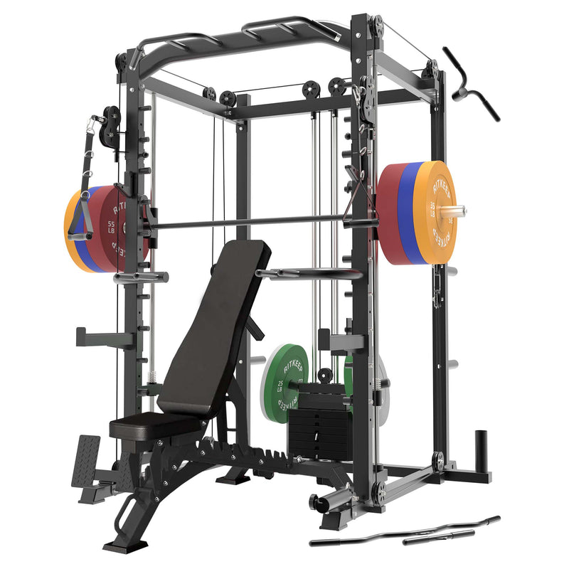 PMAX-4550 Pro Smith Machine With Weight Stacks Home Gym Package
