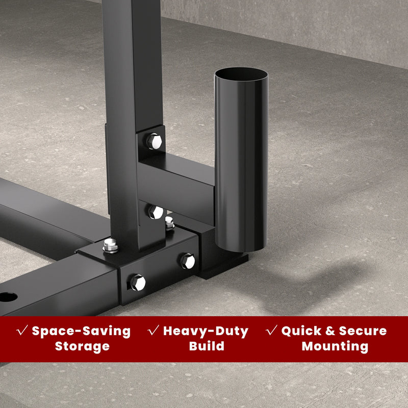 RitKeep Heavy-Duty Mounted Vertical Barbell Holder Attachment