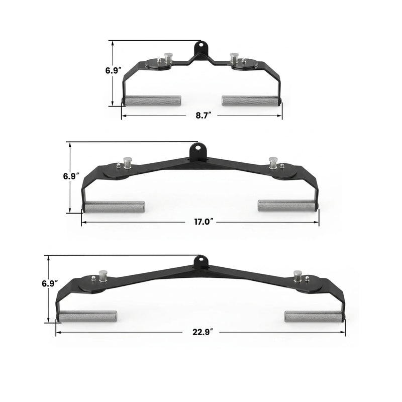 360° Rotating Multi-Grip Lat Pulldown Bar Combo for Cable Machine