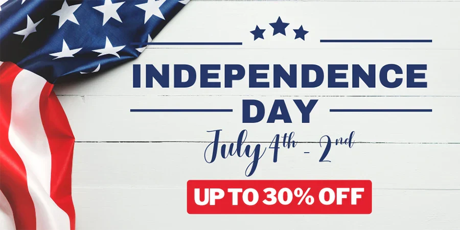Enjoy Up to 30% OFF to Celebrate 2023 Independence Day