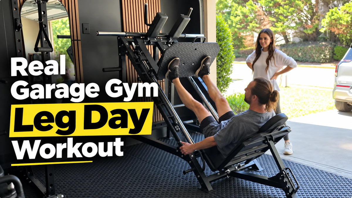 Real Garage Gym Leg Day Workout