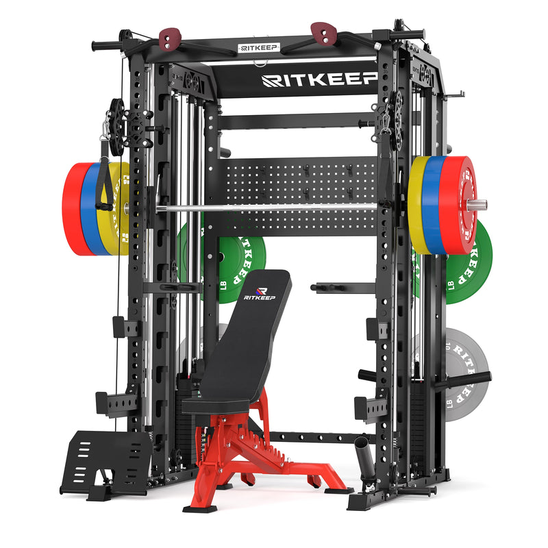 RitKeep Nimitz N1 Counterbalanced All-in-One Smith Machine Package