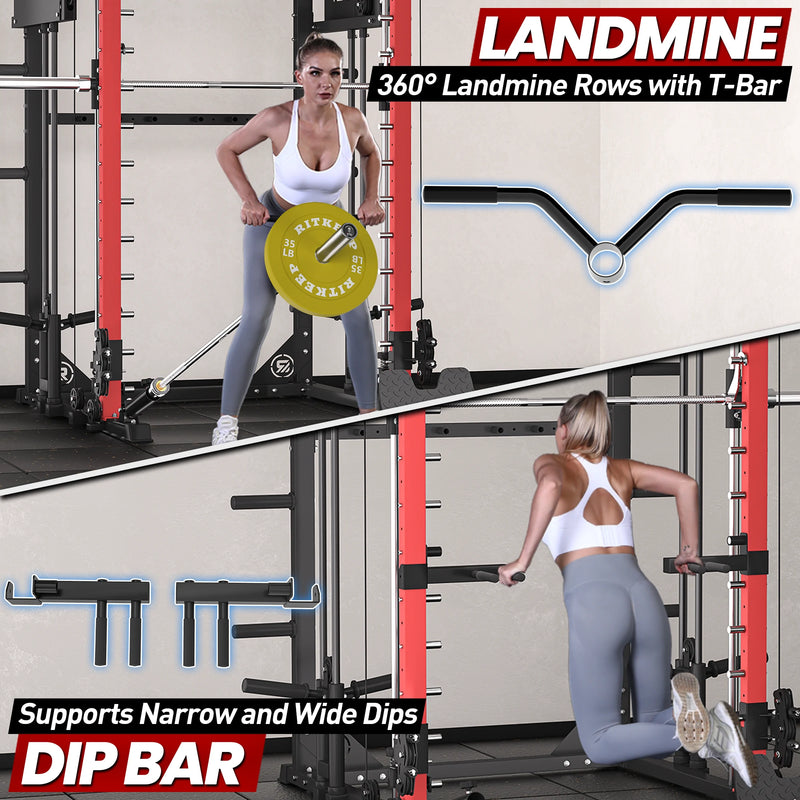 PMAX 4750 Dual Plate Loaded Multi Functional Smith Machine