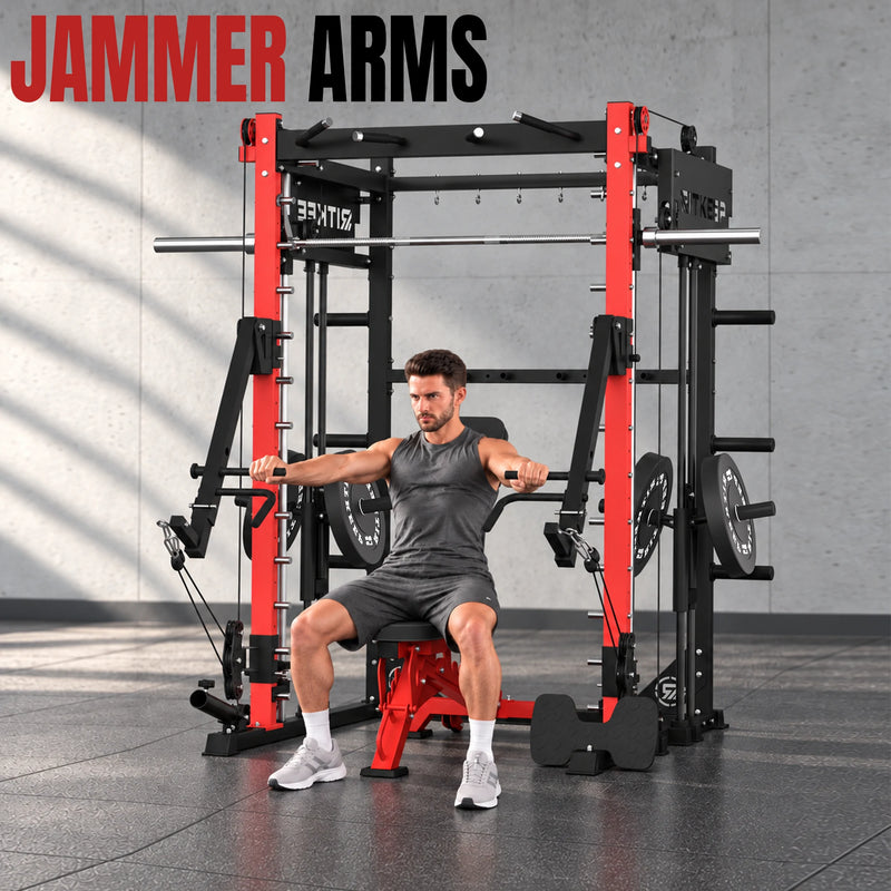 PMAX-4750 Dual Plate Loaded Squat Exercise Machine Gym Equipment Package