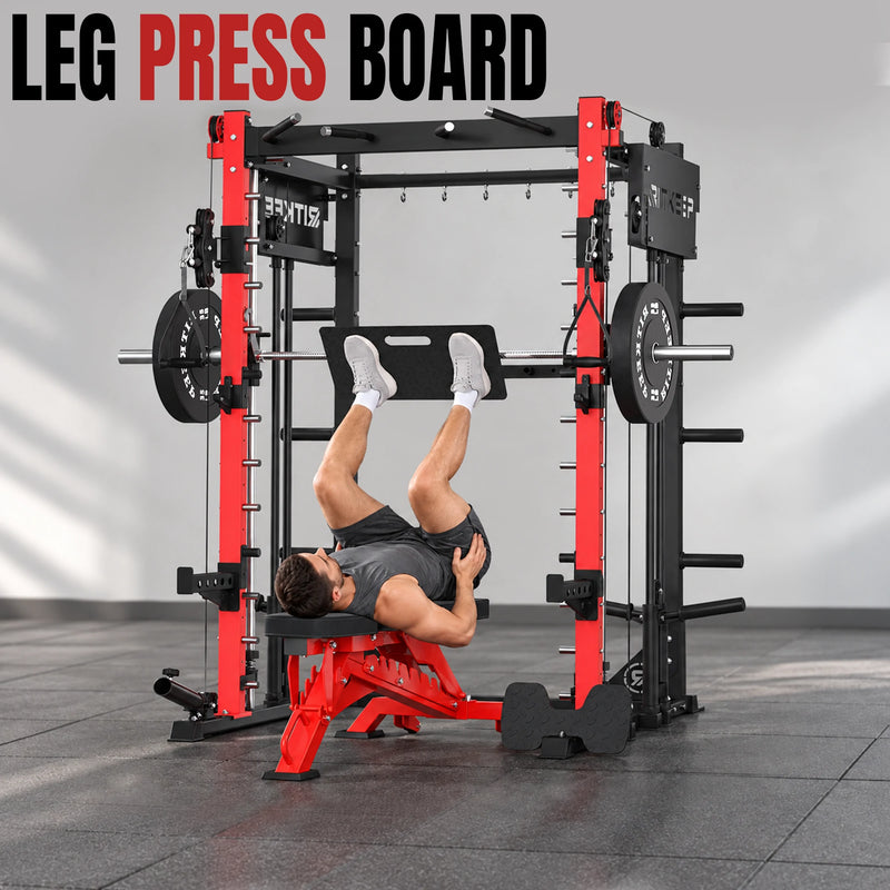 PMAX-4750 Dual Plate Loaded Squat Exercise Machine Gym Equipment Package