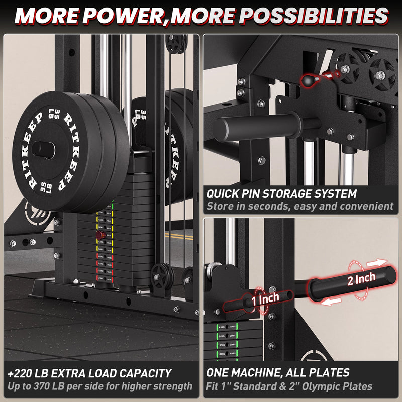 RitKeep Nimitz N1 Counterbalanced All-in-One Smith Machine