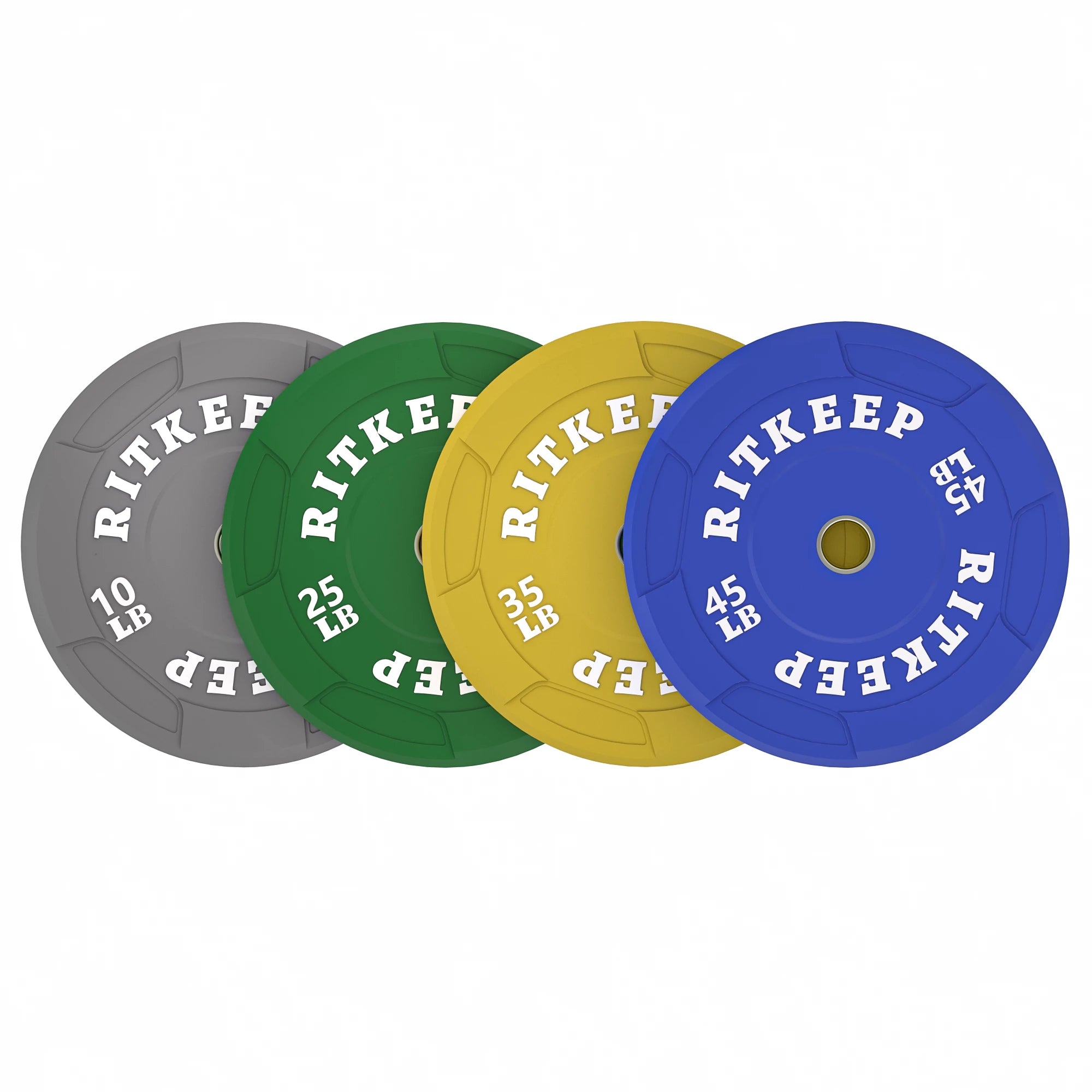 2" Olympic EZ Grip Low Bounce Color Bumper Plates