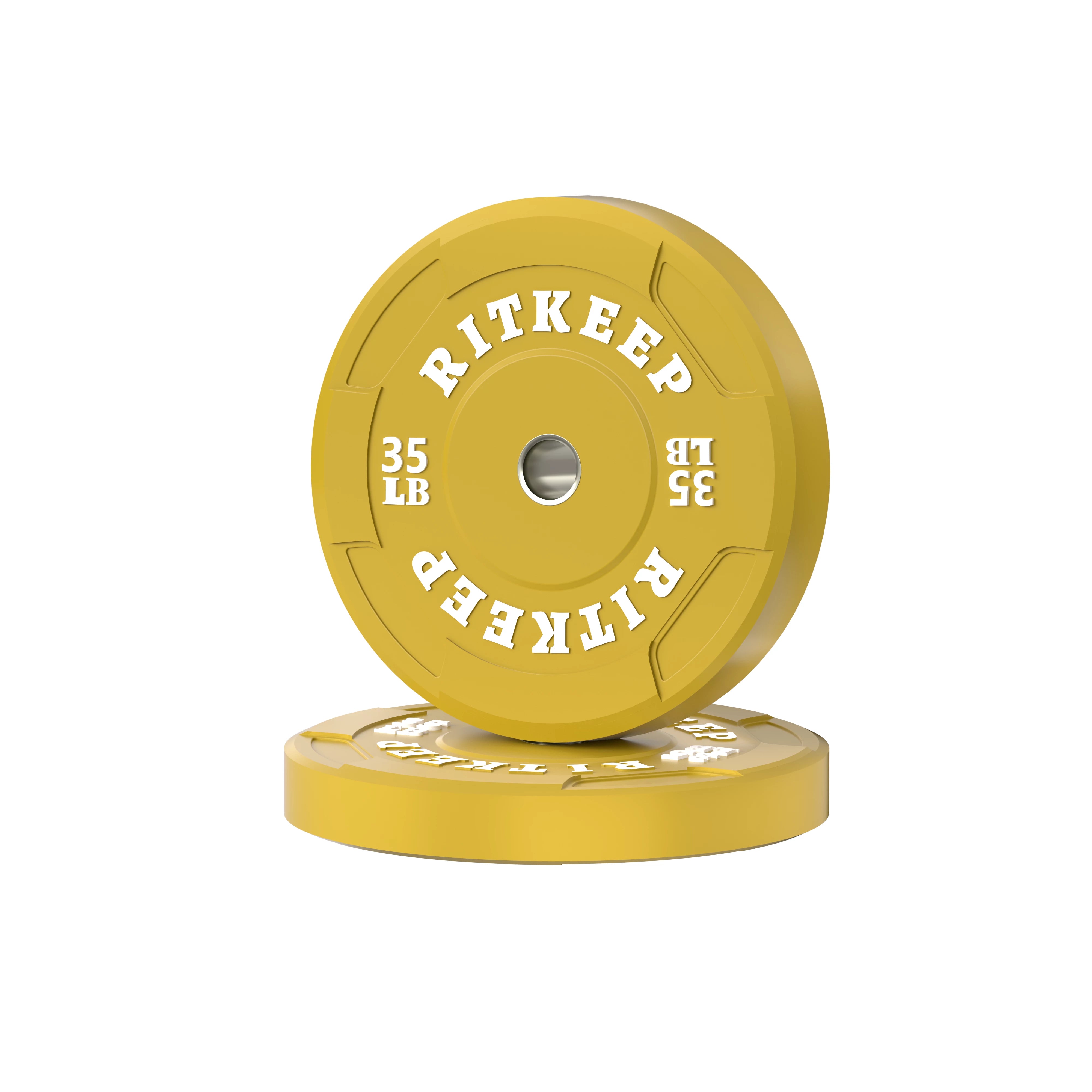 2" Olympic EZ Grip Low Bounce Color Bumper Plates