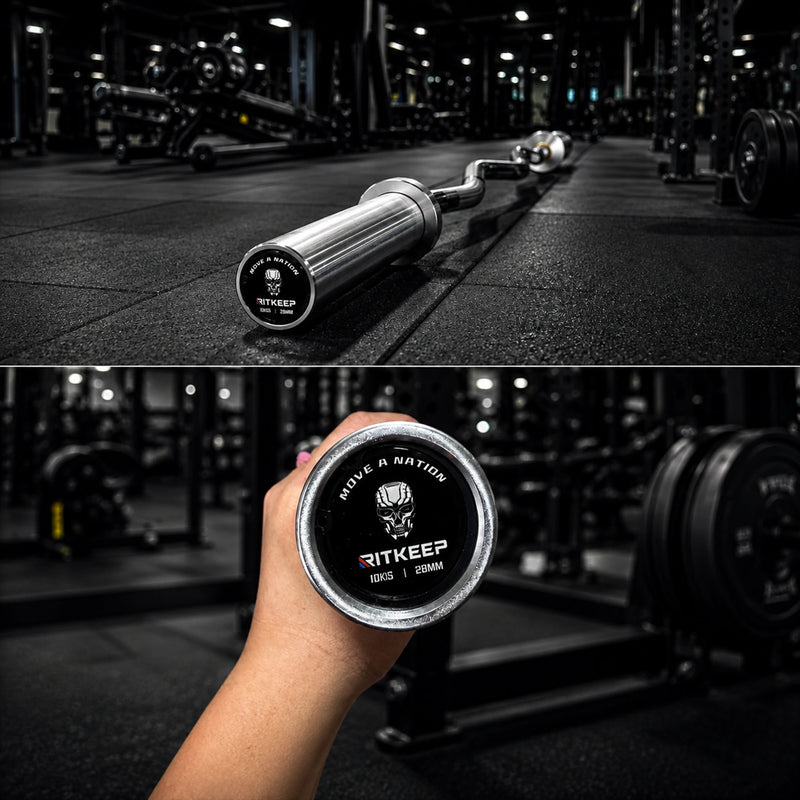 RitKeep 4ft Olympic EZ Curl Bar