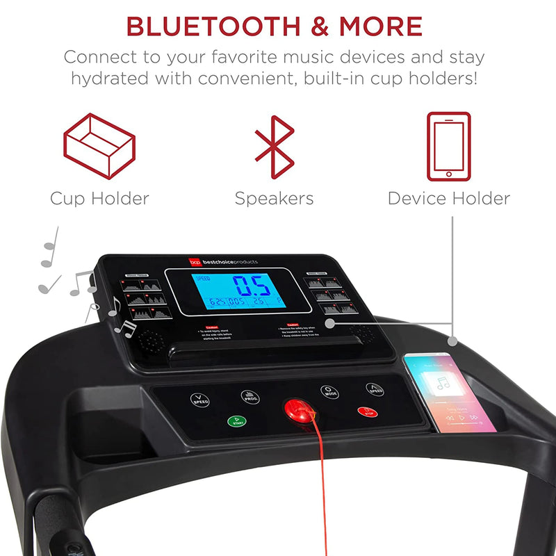 RitKeep RTMX-750 2.5HP Folding Motorized Treadmill with Bluetooth