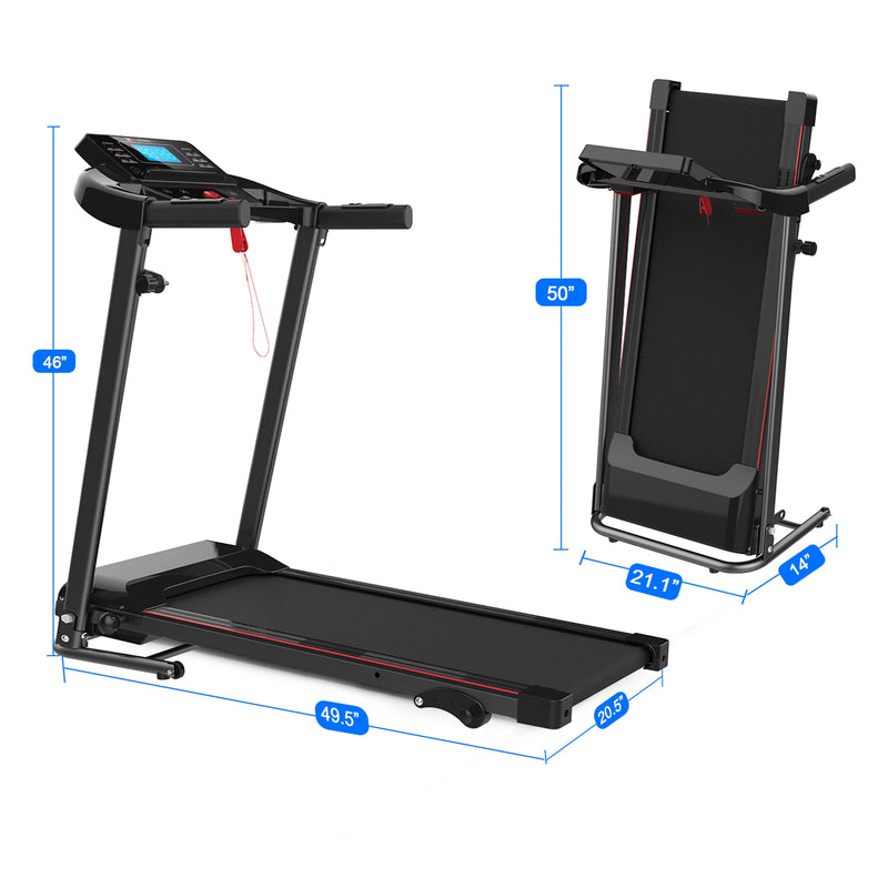 RitKeep RTMX-750 2.5HP Folding Motorized Treadmill with Bluetooth
