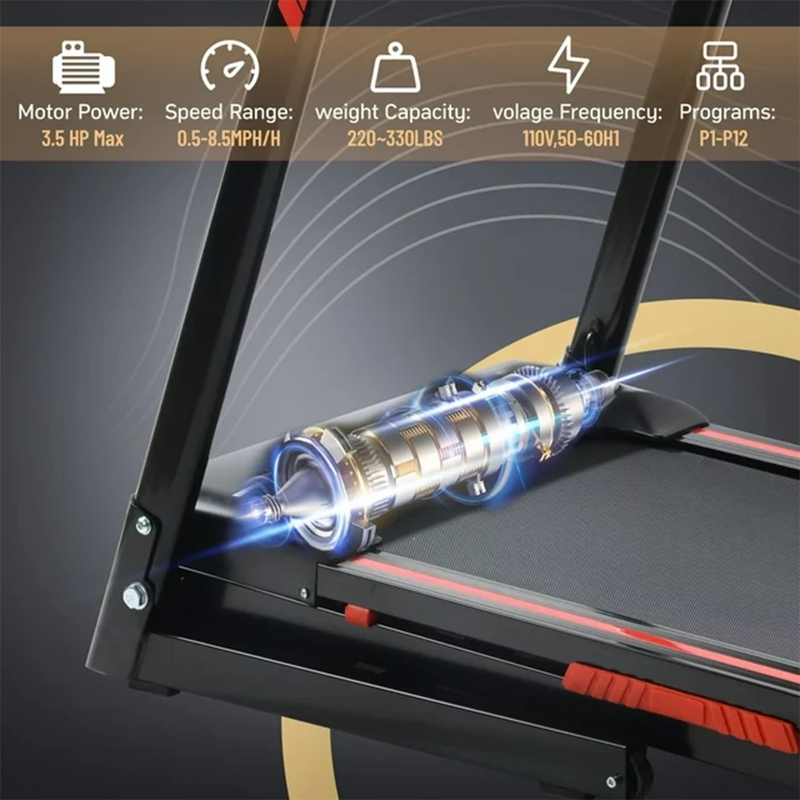 RitKeep RTLX-1000 Folding Motorized Treadmill