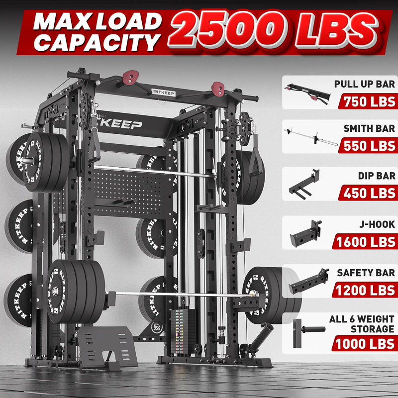 RitKeep Nimitz N1 Counterbalanced All-in-One Smith Machine