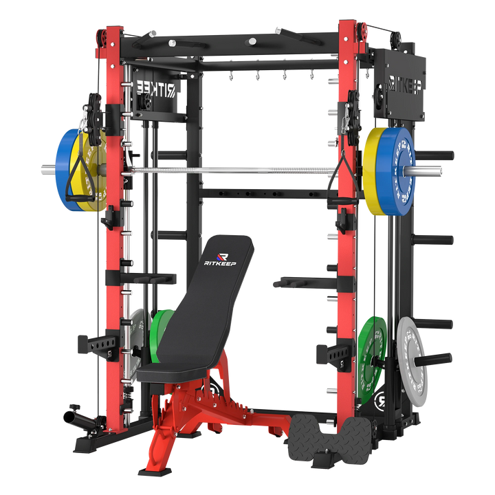 PMAX-4750 Dual Plate Loaded Squat Exercise Machine Gym Equipment Package