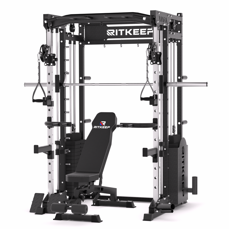 PMAX 5600 Home Gym Smith Machine | 320LB Weight Stack | RitKeep Fitness ...