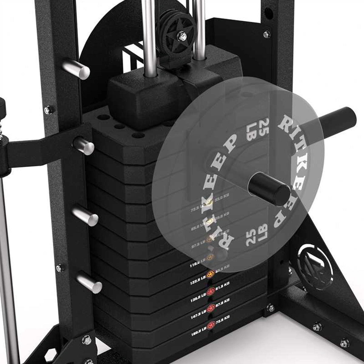 Weight Stack PMAX 5600 Weight Stack Attachment | 120LB Capacity Add-On Plate Holder ...