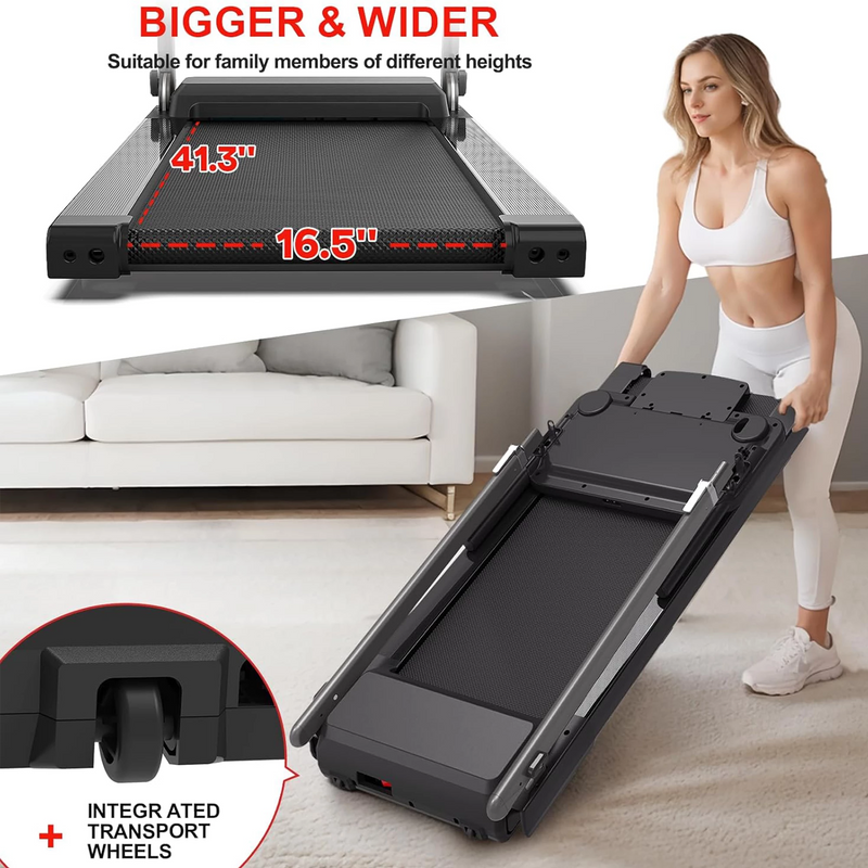 RTFX-1000 Adjustable Height Foldable Treadmill with Desk