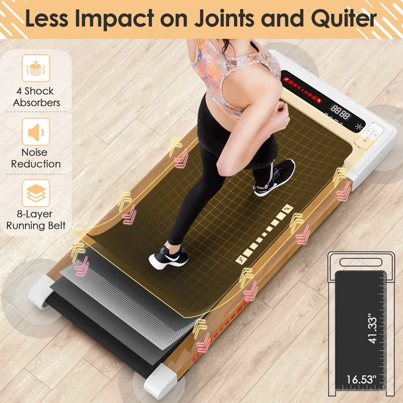 Q20 Shock Absorbing Walking Pad Treadmill RitKeep