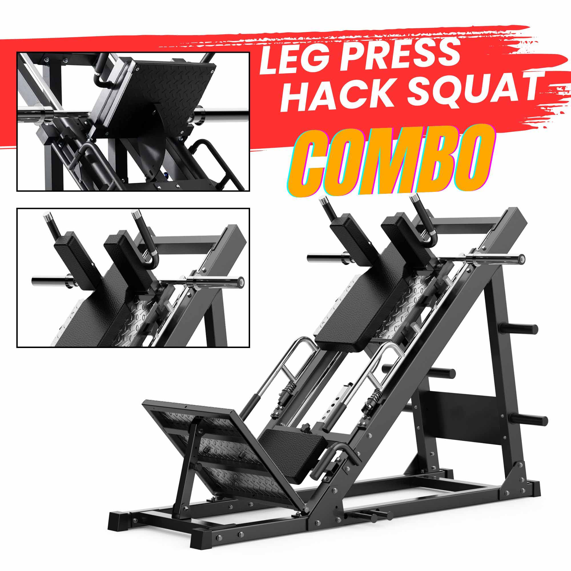Hack Leg Leg Press Hack Squat Machine | RitKeep Fitness