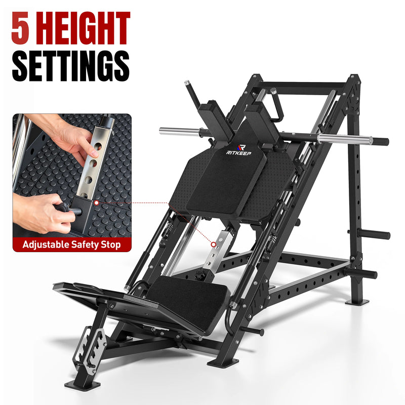 RitKeep Thunderbolt A10 Leg Press Hack Squat Machine