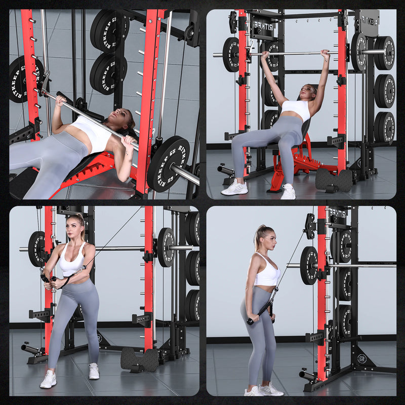 RitKeep PMAX 4750 Dual Plate Loaded Multi Functional Smith Machine