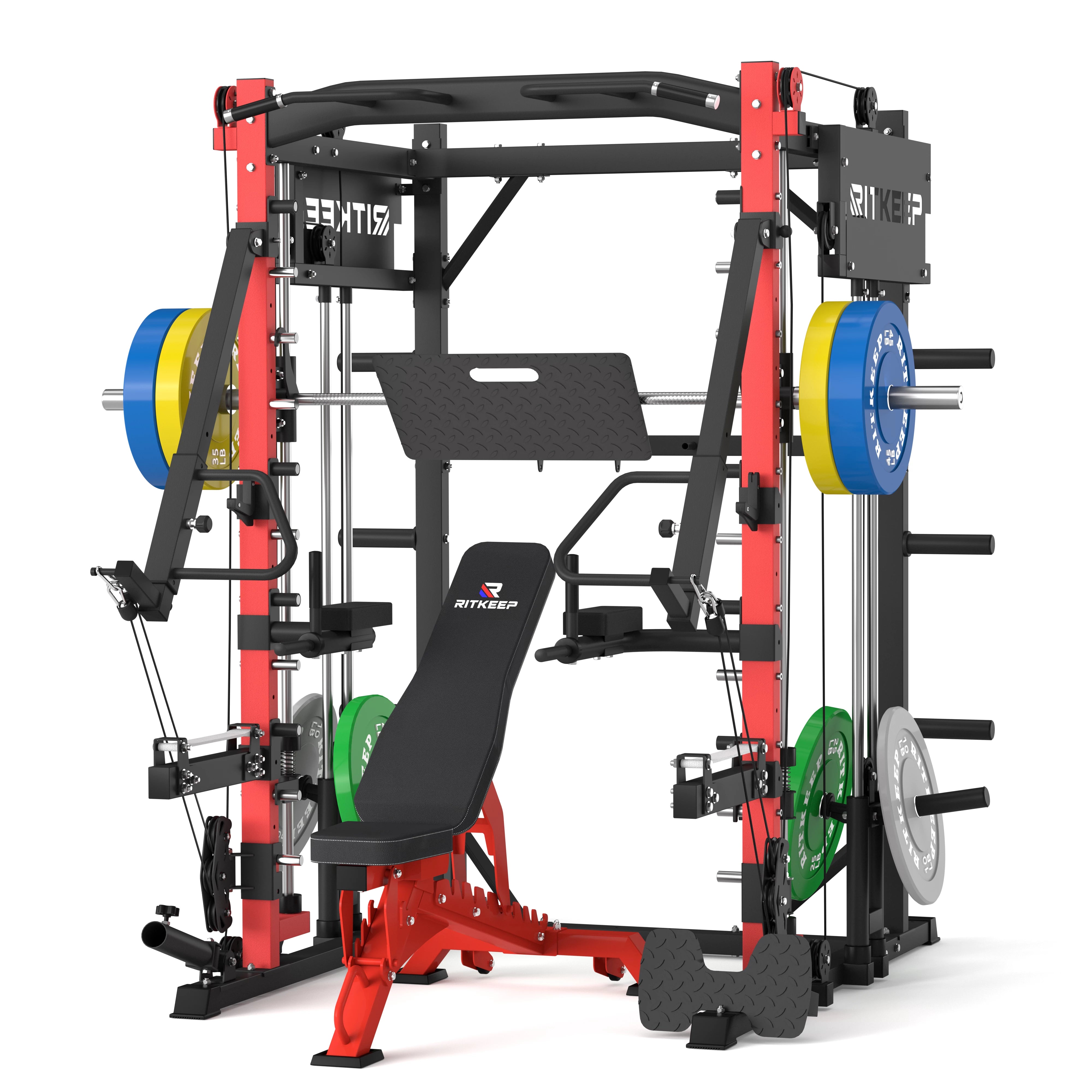 PMAX-4750 Squat Exercise Machine Gym Equipment Package RitKeep
