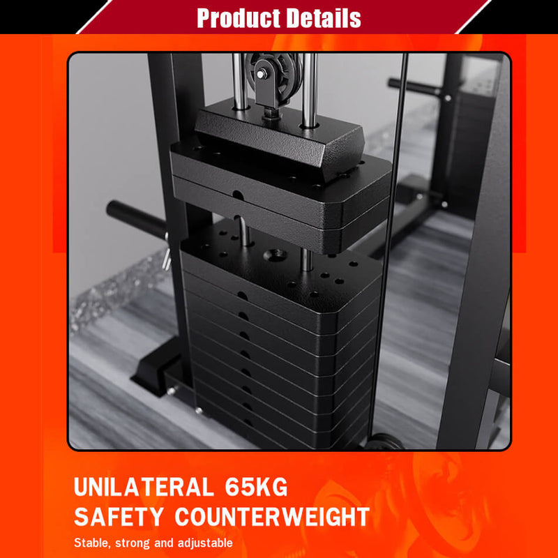 RitKeep PMAX-5500 All In One Functional Smith Machine Trainer Pro - Weight Stack