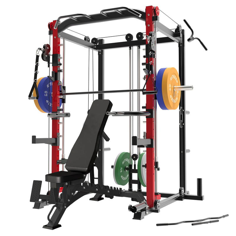 RitKeep PMAX-4550 All-In-One DIY Smith Machine Garage Gym Package