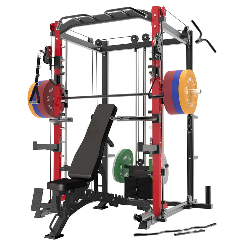 PMAX-4550 Pro Smith Machine With Weight Stacks Home Gym Package