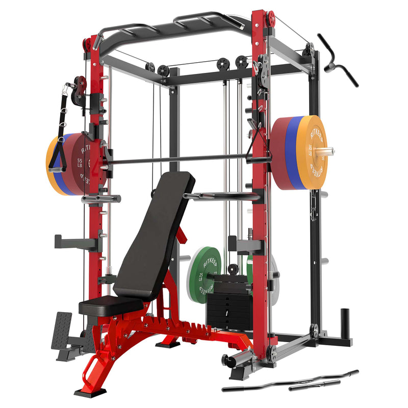 PMAX-4550 Pro Smith Machine With Weight Stacks Home Gym Package