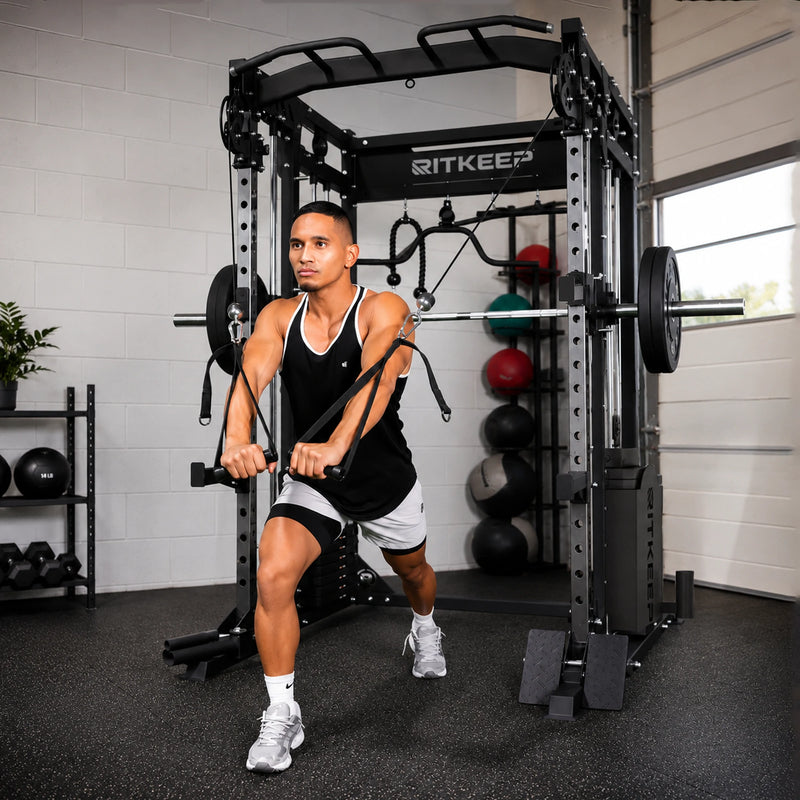 PMAX 5600 Home Gym Smith Machine - Integrated Weight System