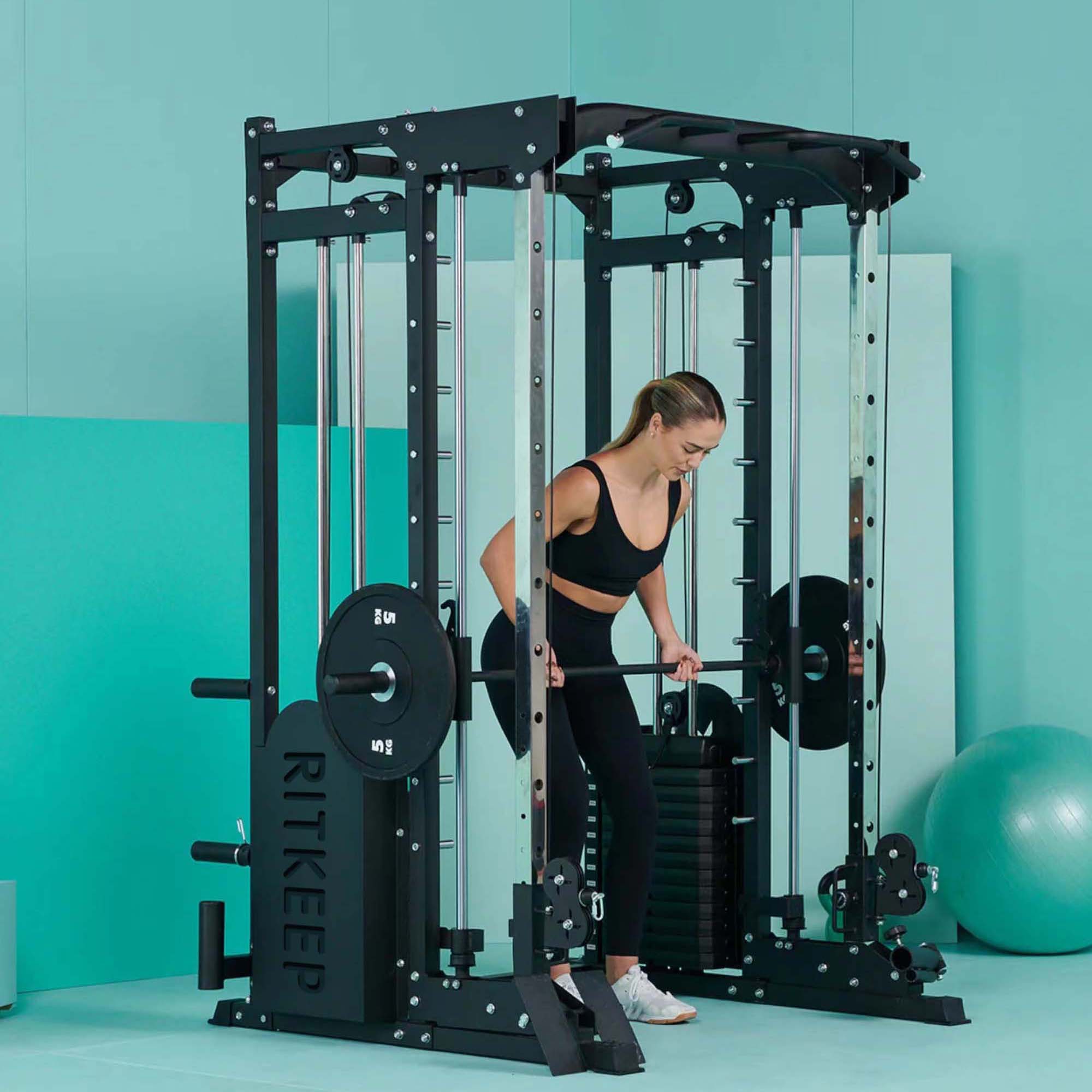Weight Stack Machine Simple PMAX 5600 Home Gym Smith Machine | 326LB Weight Stack | RitKeep Fitness