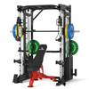 PMAX 5600 Smith Exercise Machine Trainer Pro Complete Home Gym Package
