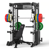 PMAX 5600 Smith Exercise Machine Trainer Pro Complete Home Gym Package