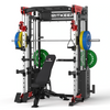 PMAX 5600 Smith Exercise Machine Trainer Pro Complete Home Gym Package