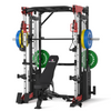PMAX 5600 Smith Exercise Machine Trainer Pro Complete Home Gym Package