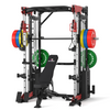 PMAX 5600 Smith Exercise Machine Trainer Pro Complete Home Gym Package