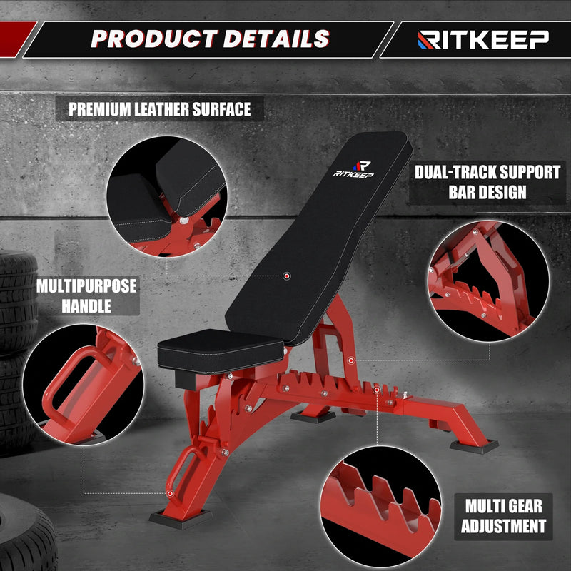 4ft Olympic EZ Curl Bar & Weight Bench Package