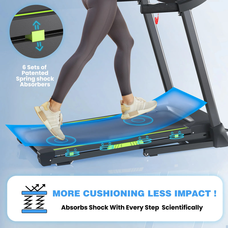 RTMX 1550 Shock-Absorbing Foldable LED Treadmill